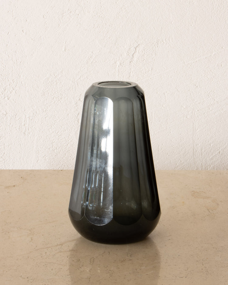 Eastern European Early Mid-Century Gray Glass Vase