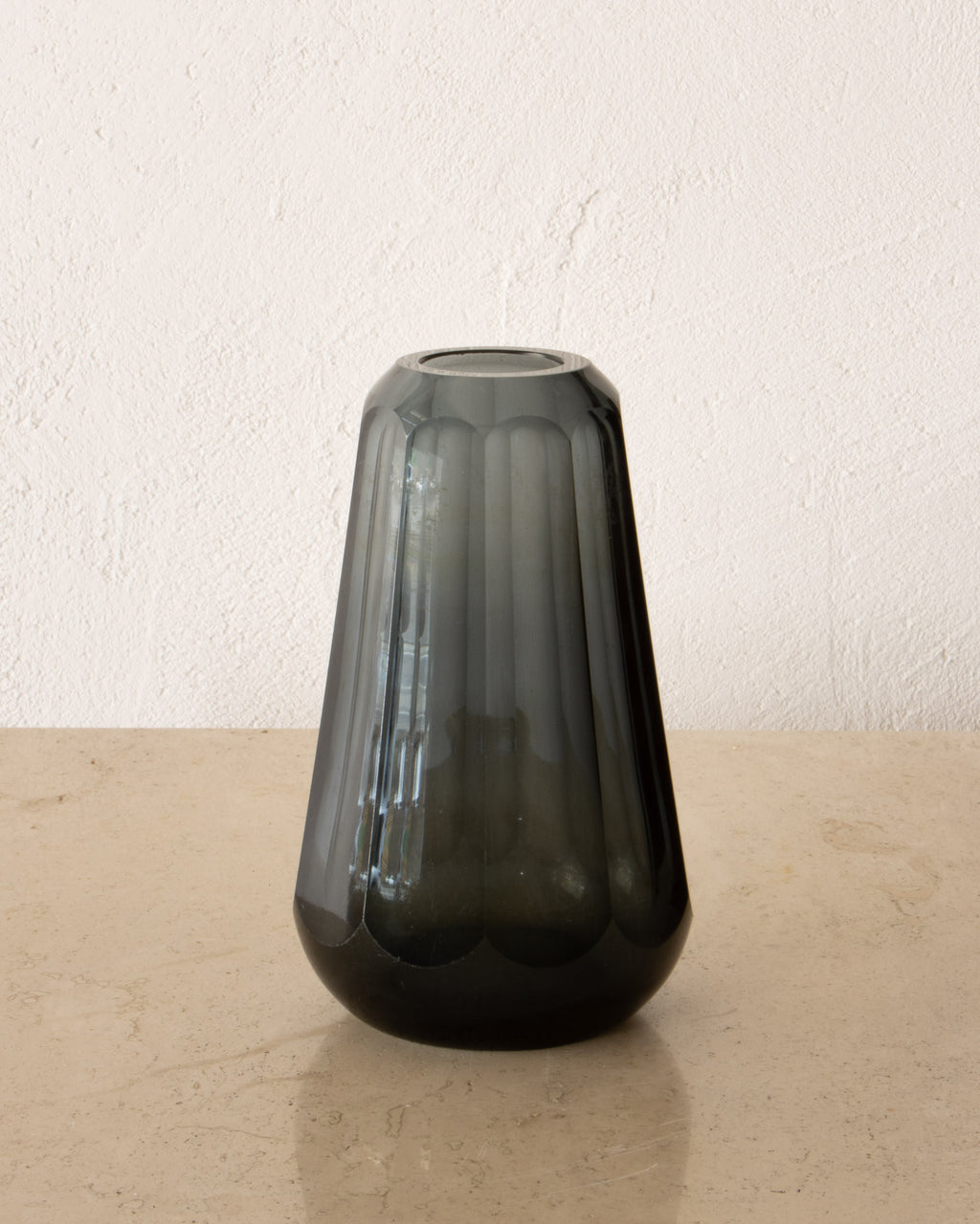 Eastern European Early Mid-Century Gray Glass Vase