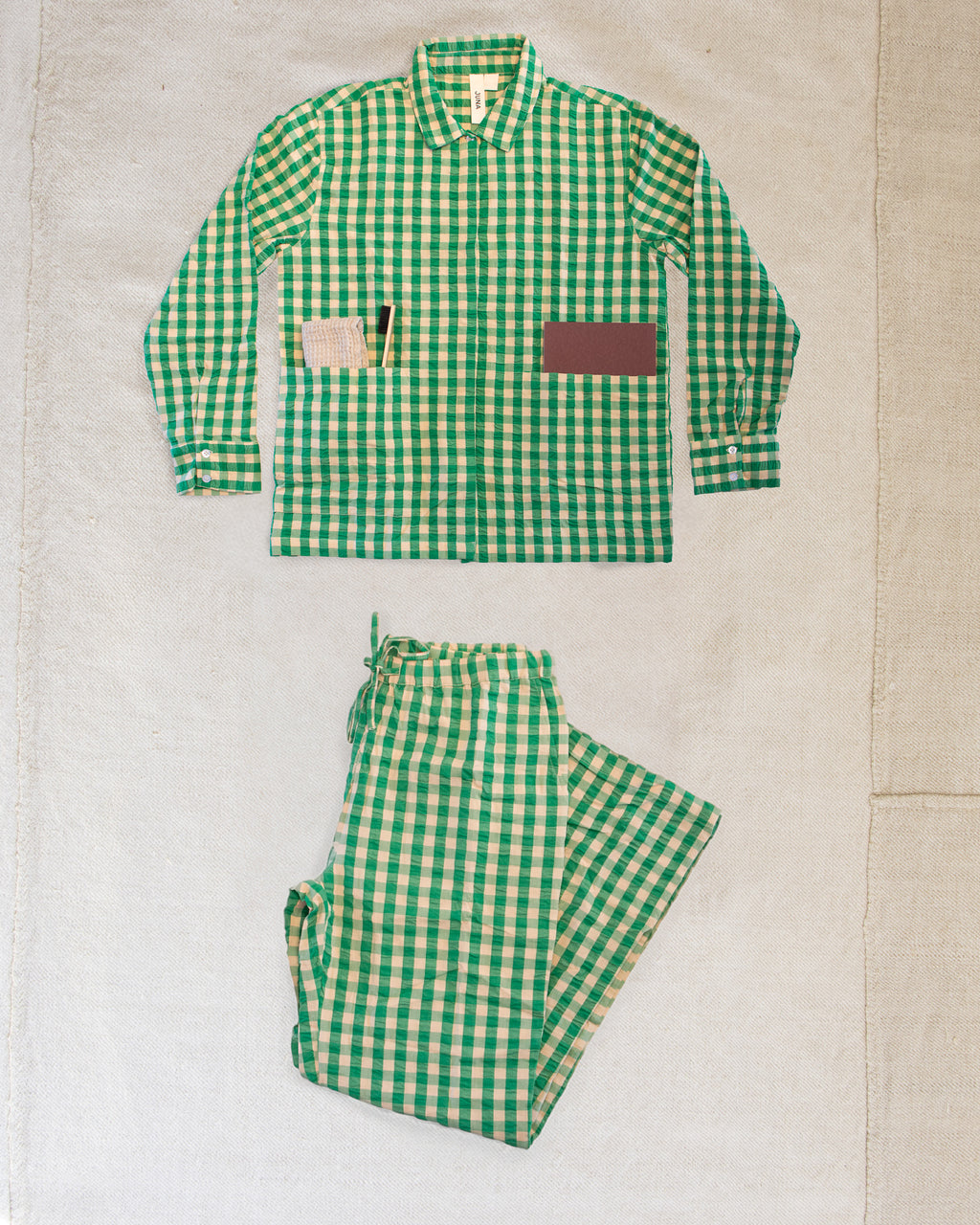 Juna Pajamas Green/Sand