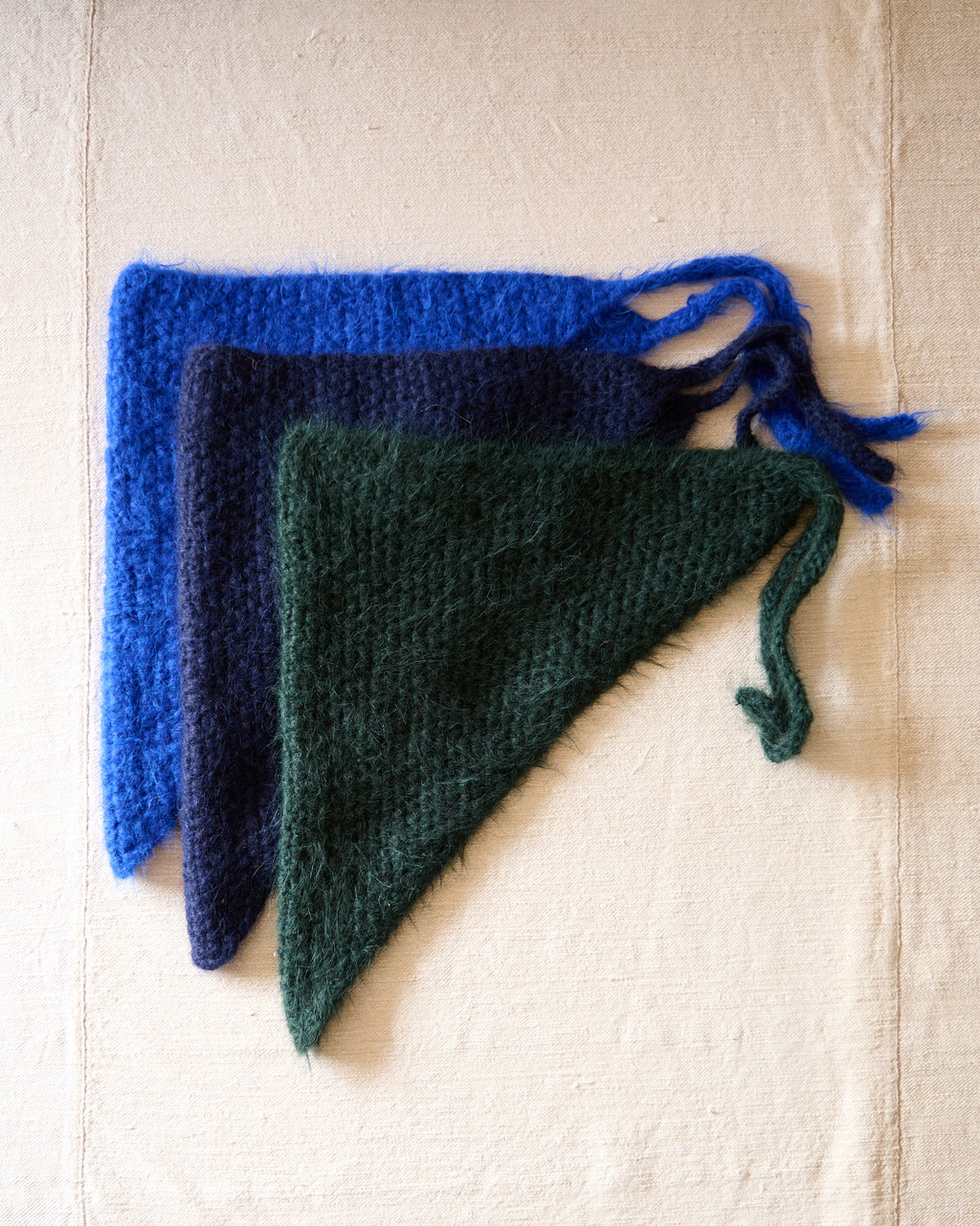 Alpaca Wool Triangle Bandana Scarf