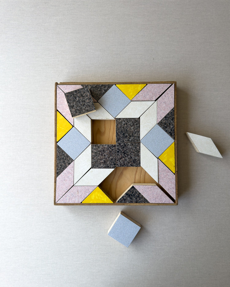 Vintage Salesman Sample Flooring Puzzle