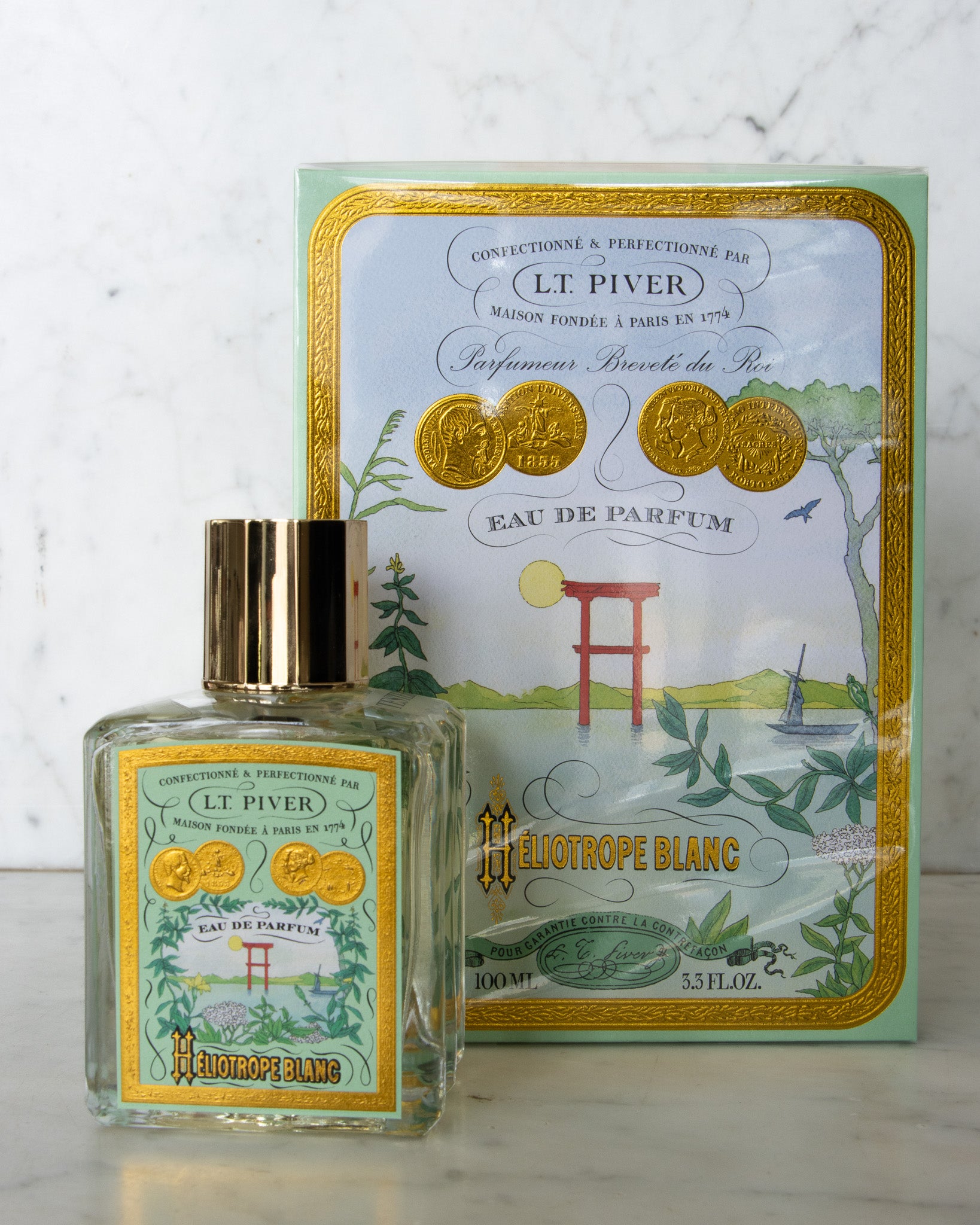 French Perfume L.T. Piver Heliotrope Blanc | Vanilla Almond Eau de