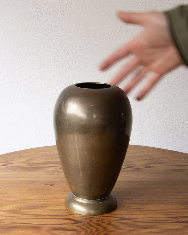 Footed Ovoid Vase