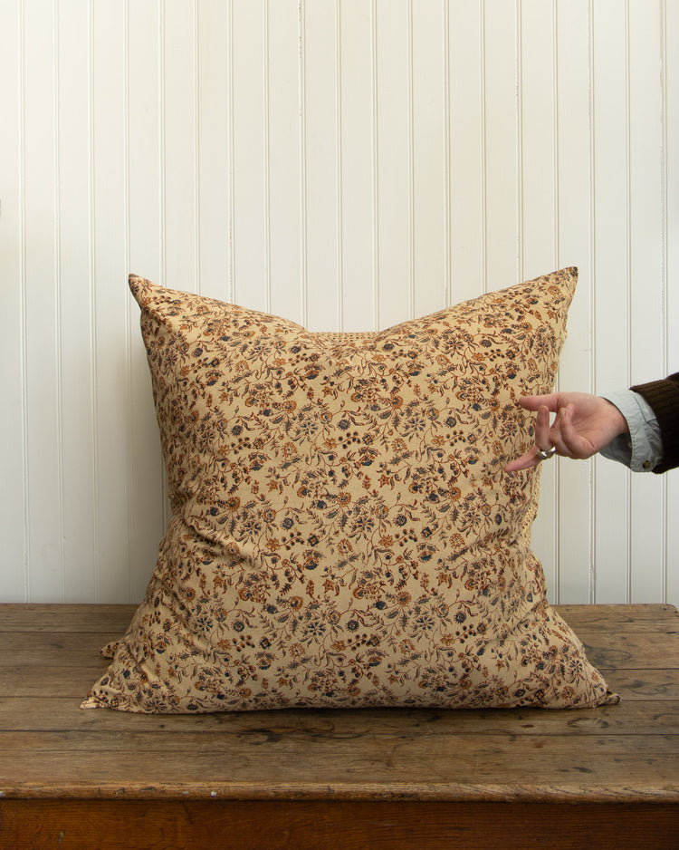 Floral Vines Block Print Pillow - 30 inch