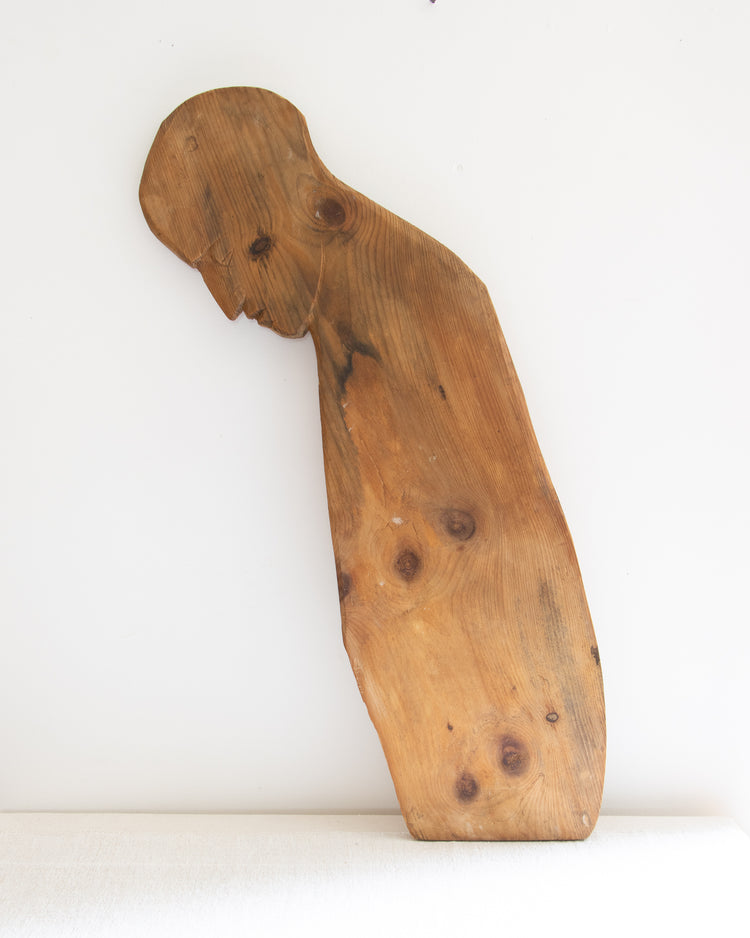 Carved Wooden Folk Board Figure