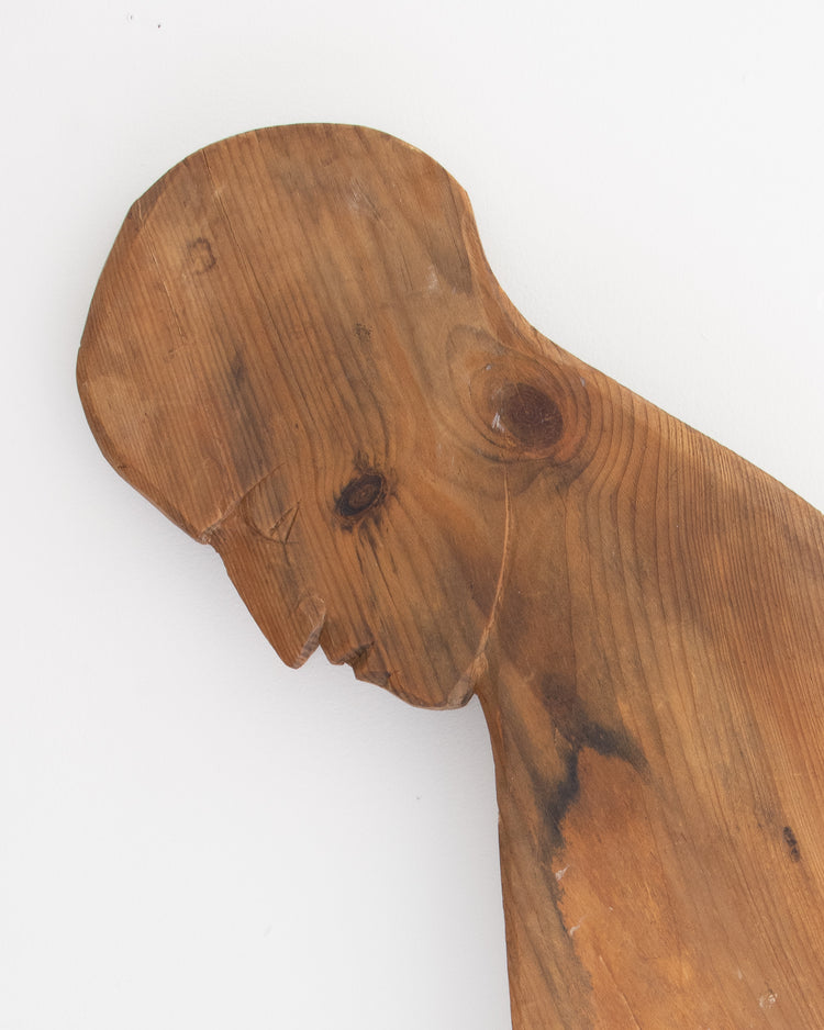 Carved Wooden Folk Board Figure