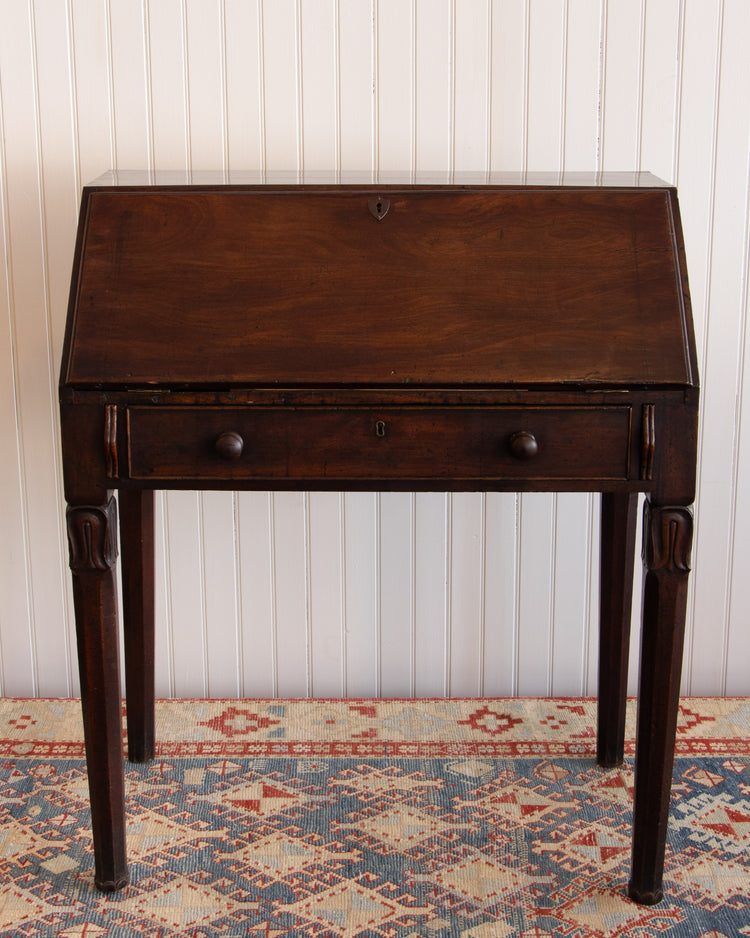 18th c. English Mahogany Secretary Desk