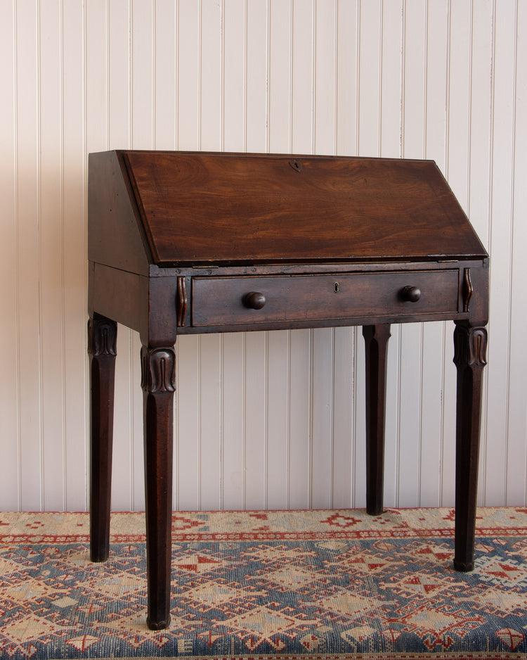 18th c. English Mahogany Secretary Desk