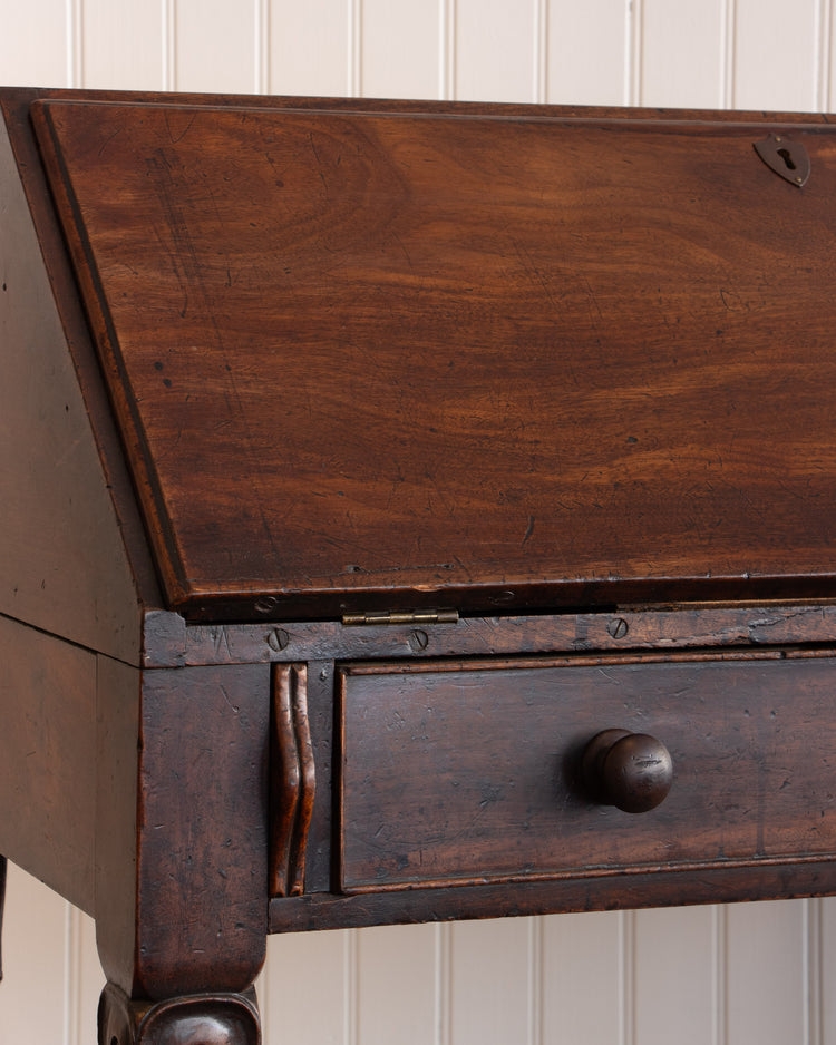 18th c. English Mahogany Secretary Desk