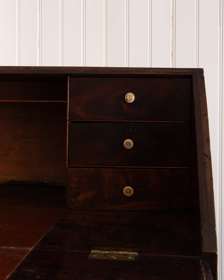 18th c. English Mahogany Secretary Desk