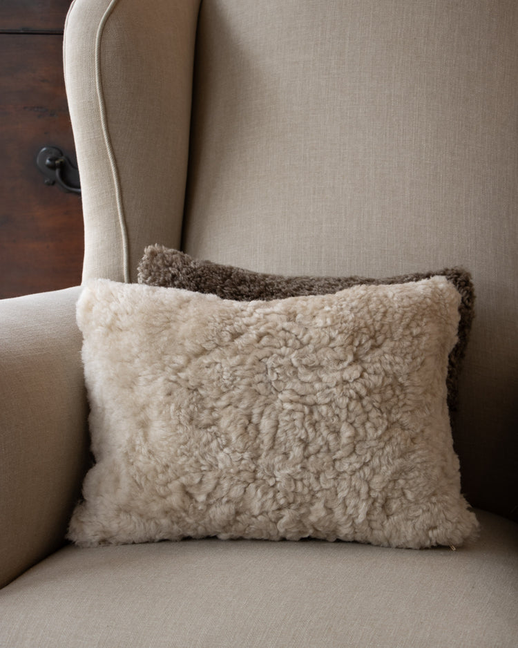 Sheepskin Pillow - Ivory Rectangle