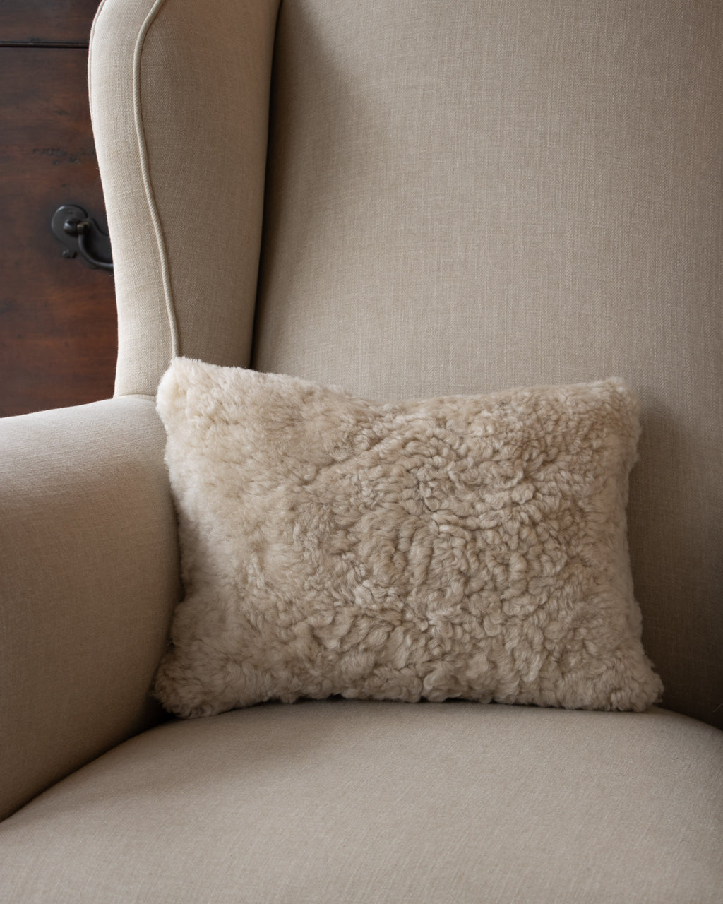 Sheepskin Pillow - Ivory Rectangle