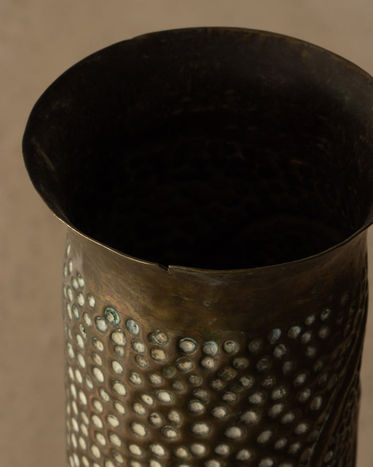 20th Century Brass Trench Art Vase