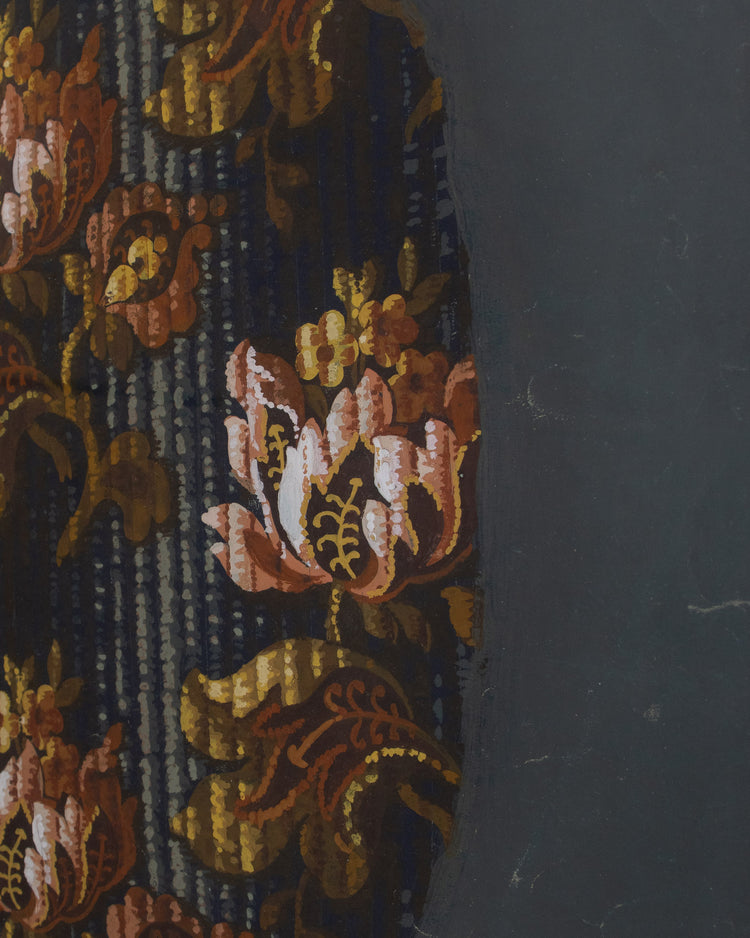 French Jacquard Pattern Study (Marine Blue)