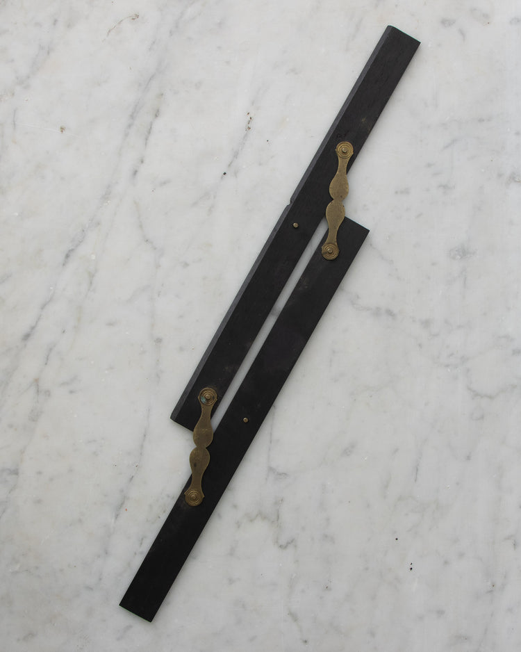 Ebony and Brass Parallel Rule