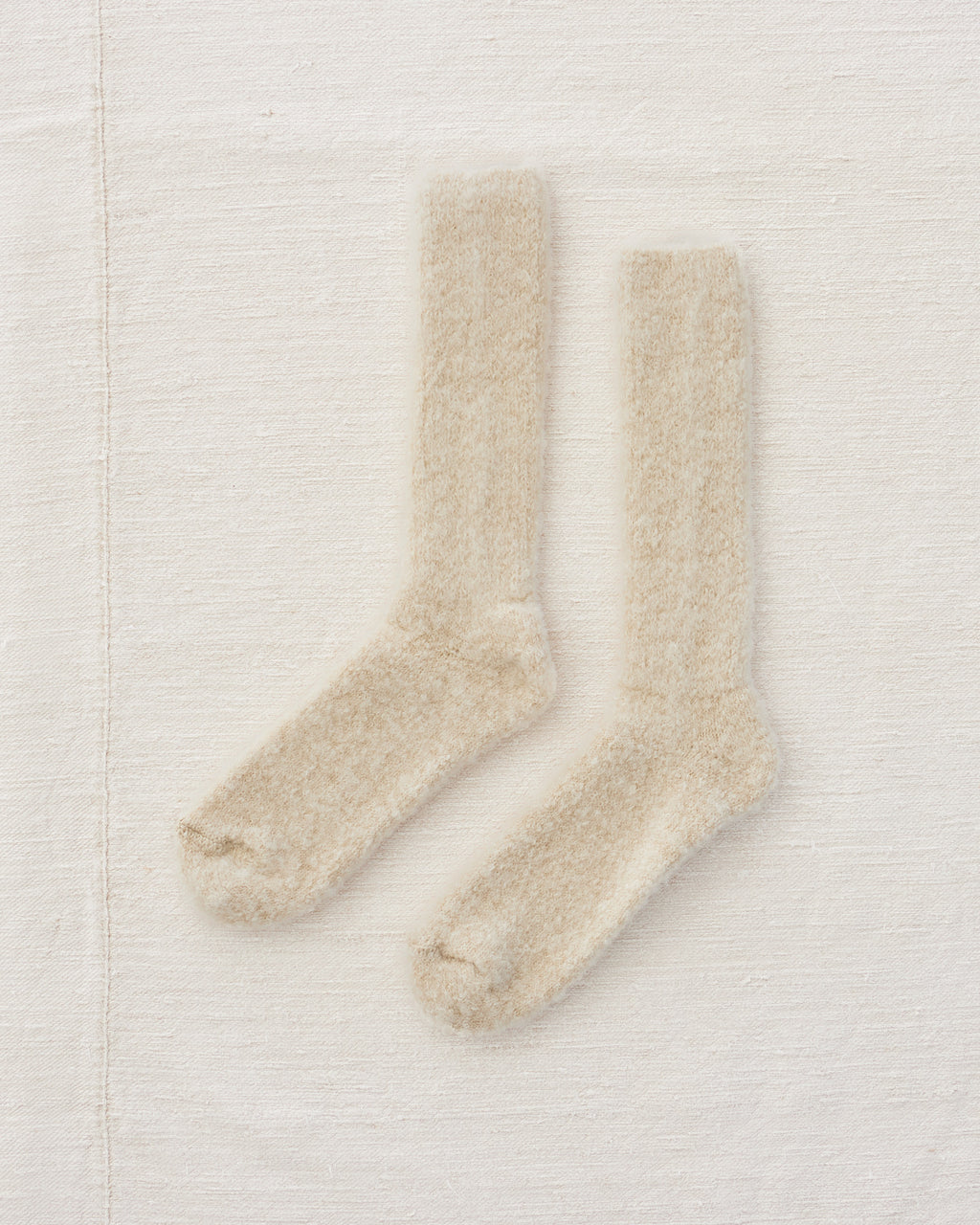 Yahae Alpaca Loop Slipper Socks Natural